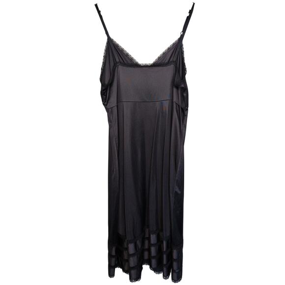 VTG Y2K Babydoll Slip Dress Small Stretch Midi Lingerie Whimsigoth Fairy Grunge - Picture 2 of 6